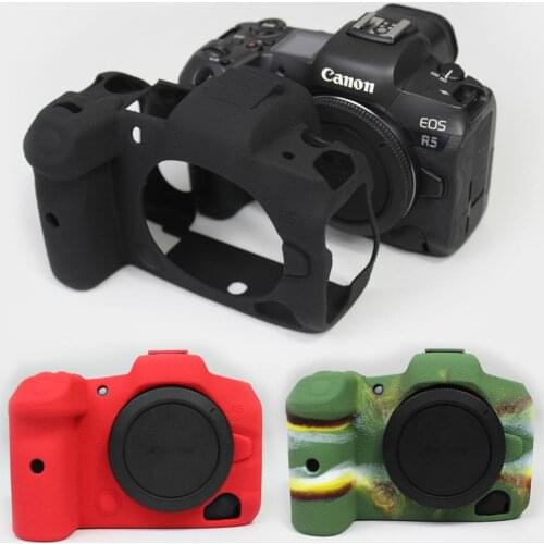 Soft Silicone Case for Canon EOS RP R5 R6 EOSRP EOSR5 EOSR6 Camera Protector Skin Bag Body Cover
