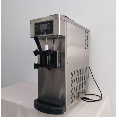 Small Soft Serve Ice Cream Makers Commercial Desktop Ice Cream Machine Electric Ice Cream Production Machine