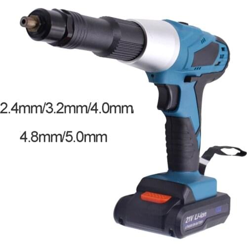 Portable cordless electric rivet gun rechargeable riveter battery riveting tool pull rivet nut tool