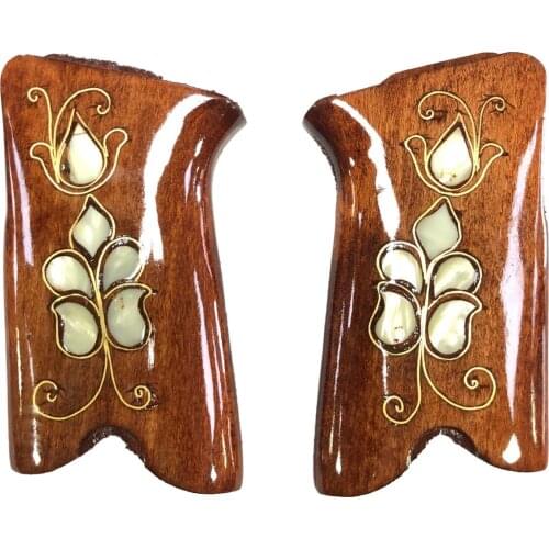 Ruger P85 Pearl Inlaid Grips
