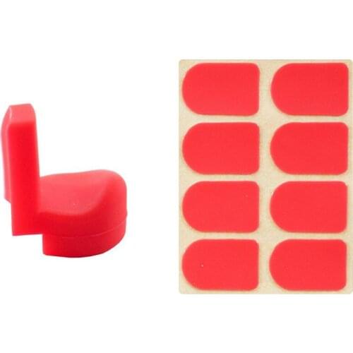 High Quality Thumb Cushion + 0.8mm Red /Yellow /Orange Mouthpiece Pads Woodwind Musical Instruments Clarinet Parts Accessories