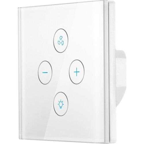 Wifi Smart Ceiling Fan Light Wall Switch,Smart Life/Tuya App Remote For Fan Light Compatible With Alexa CNIM Hot