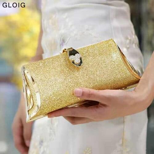 Diamonds Golden Women Clutch Small Party Handbags Party Wedding Evening Bags Sequined Ladies Purse And Wallets
