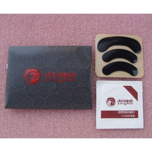 1 set/pack Tiger gaming Mouse Feet/skate For steelseries XAI RAW MLG SENSEI Frostblue 0.6mm FTPE Black free shipping