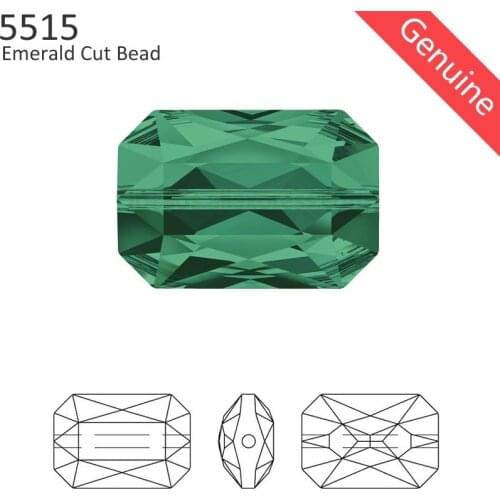 1 piece) 100% Original Crystal from Swarovski 5515 Rectangle Cut Bead Austrian loose Rhinestone for DIY bracelet jewelry making