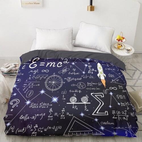 1 Pcs 3D Printed Mathematical FormulaDuvet Cover 240x220 King Size Printing NO Pillowcases And NO Sheets Home Textiles Comforter