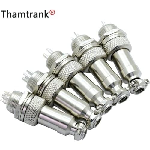 10sets/lot GX12 2/3/4/5/6 Pin Male & Female 12mm L88-93 Circular Aviation Plug Jack Socket Wire Panel Connector