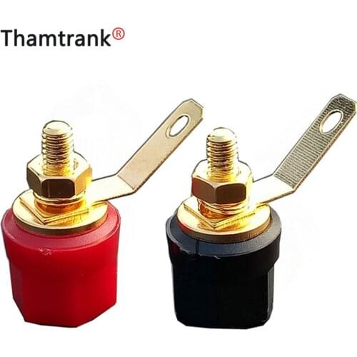 10pcs/lot 4MM Banana Plug Jack Socket Binding Post Amplifier Terminal Banana Speaker Jack 5 Pairs Red+Black