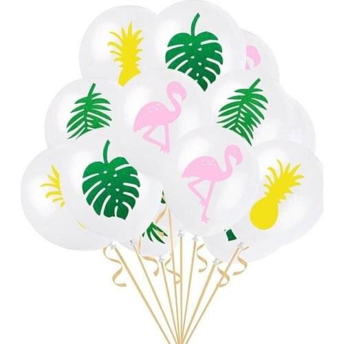 12 Inch Latex Balloon Pineapple Leaf Party Decoration Wedding Decoration Latex Balloon Set Baby Shower Birthday Party Supplies