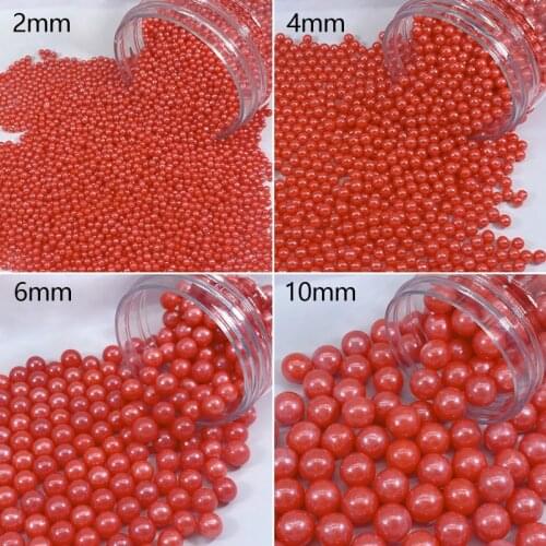 15g Edible Red Beads Pearl Sugar Ball Fondant DIY Cake Baking Sprinkles Sugar Candy Ball Wedding Cake Decoration Red Sugar Beads