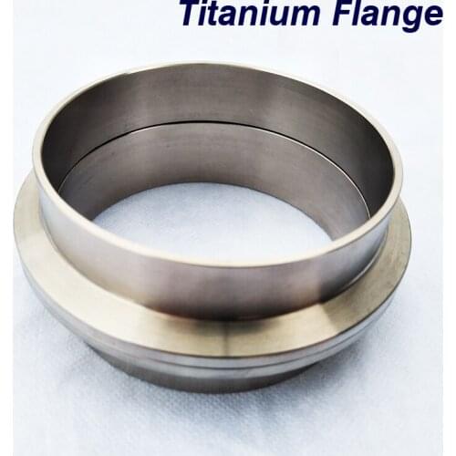 2.0-4.0inch Titanium V-Band clamp Flange Titanium alloy exhaust pipe flange with groove under the pipe