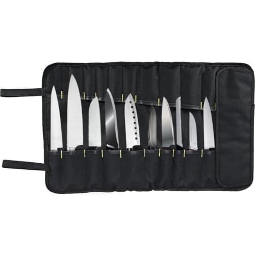 4 Color Choice Chef Knife Bag Roll Bag Carry Case Bag Kitchen Cooking Portable Durable Storage 22 Pockets Black Blue Green