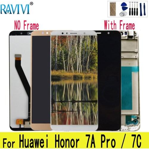 5.7" LCD For Huawei Honor 7A Pro LCD Display for Huawei Honor 7C AUM-L41 Touch Screen Digitizer Assembly Replacement with Frame