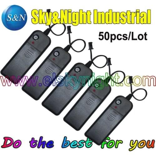 50 PCS/Lot- 3V 2-AA battery pack/EL inverter/EL Driver/EL converter for 1-5m el wire and el strip with Free shipping