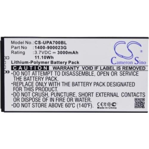 Cameron Sino 3000mAh Battery for Unitech PA700, PA700MCA, PA720, for WASP DR3 2D, DR4 2D