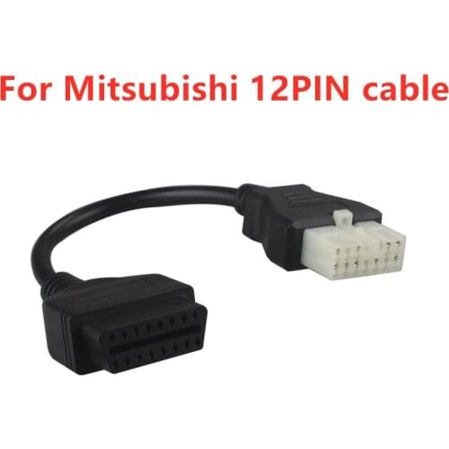 Car OBDII 16pin To 12pin Obd Interface for Mitsubishi Car Diagnostic Scanner 16 Pin Obd2 Male To 12PIN Port Connector Adapter