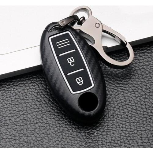 Carbon Fiber Shell Car Remote Key Cover Case For Nissan Qashqai J10 J11 X-Trail t31 t32 kicks Tiida Pathfinder Murano Note Juke