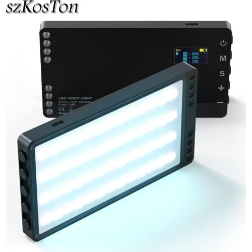 Rechargable RGB Video Light 2500-8500k Colorful Video LED Lighting For DSLR Camera Vlog Phone Photography Studio Fill Lamp Panel