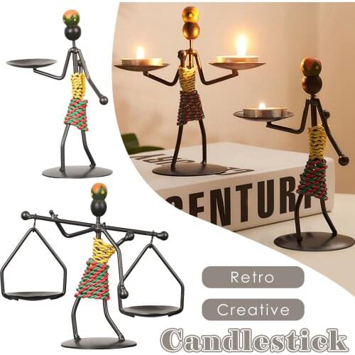 Decorative Metal table center candle holders for candles centerpieces garden candlestick home wedding centerpiece decoration Art