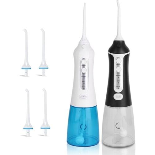 Portable Dental Floss Water Oral Irrigator 300mL Electric Teeth Cleaner USB Rechargeable Water Jet Floss Waterrproof