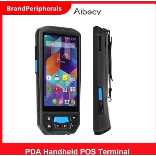 Android 8.1 PDA Handheld POS Terminal 1D Barcode Scanner Data Collector Inventory Machine 4G WiFi BT Mobile Computer POS System