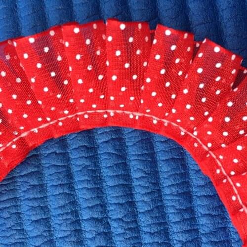 ZHU RU 10 colors 25mm width Polka Dot lace Wire For Jewellery Making Macrame Cord Findings Braided material manualidades