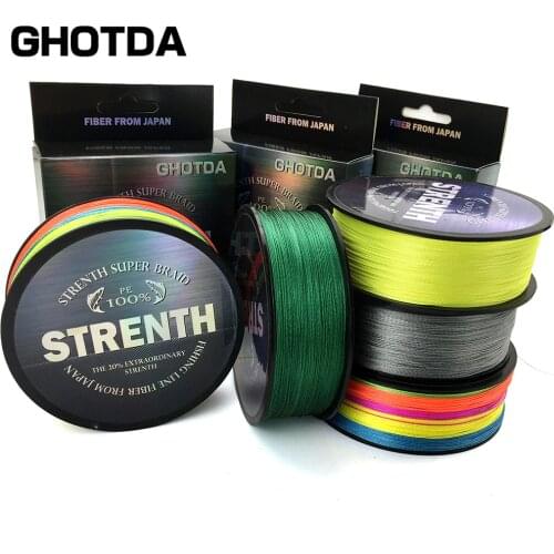 GHOTDA 300M Super Strong Material Braided Fishing Line 10 12 18 28 35 40 50 60 LB
