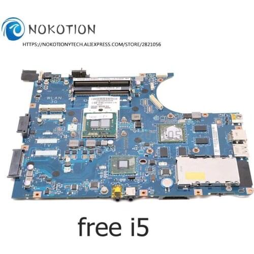 NOKOTION For Lenovo IdeaPad Y550 Y550P Laptop Motherboard NIWBA LA-5371P MAIN BOARD HM55 DDR3 GT240M 1G free i5