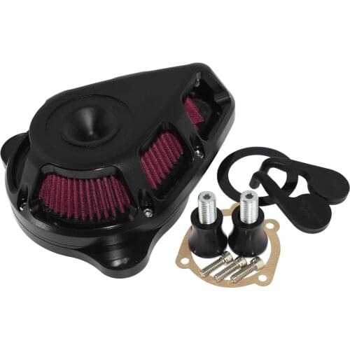 Multi-Angle Air Cleaner Air Filter Matte Black For Harley Sportster XL 04-19 Dyna 00-17 Softail 00-18 Touring FLHX FLHR 00-2018