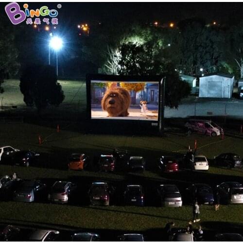 Customized 8.6x3.6x6 Meters Inflatable Movie Projector Screen For Outdoor - BG-T0314