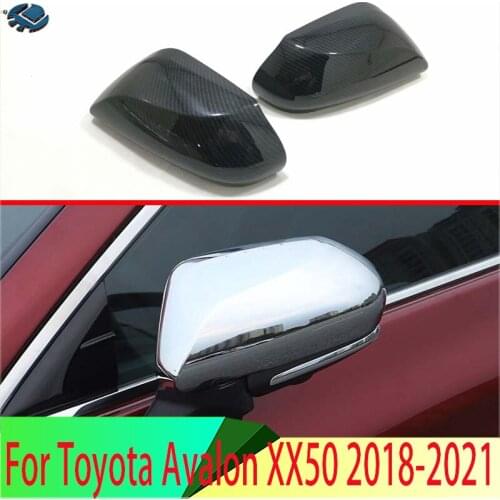 For Toyota Avalon XX50 2018 2019 2020 ABS Door Side Mirror Cover Trim Rear View Cap Overlay Molding Garnish