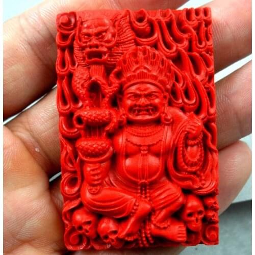 Natural stone Quartz crystal Chinese Red Organic Cinnabar Big black day pendant for diy jewelry making necklace Accessories