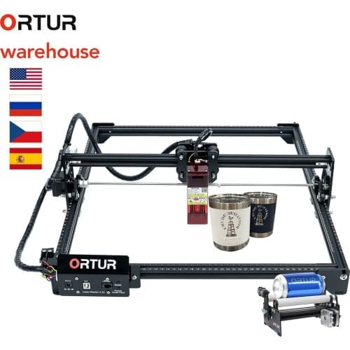 2021 New Fixed Focus 20W 15W Ortur Laser Master 2 Powerful Laser Engraving Machine Engraver Cutter DIY Logo Mark Printer Cutter