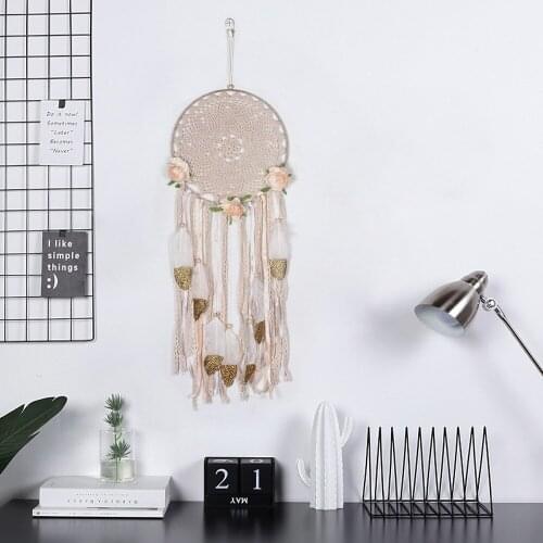 Outdoor Balance Simple American Style Handicraft Feather Dreamcatcher Garden Hanging Pendant Room Decoration