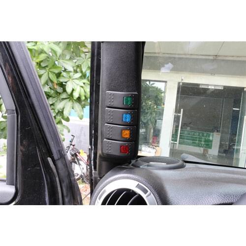 A pillar Lamp switch panel For Jeep JK JL All Years
