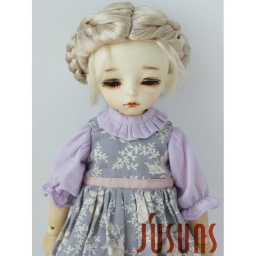 Doll wigs JD177 1/6 1/4 1/3 6-7inch 7-8inch Ballet Braid Bowl Synthetic Mohair BJD Wigs YOSD MSD SD Doll accessories