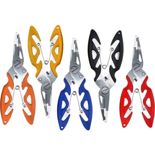 Stainless Steel Lure Cutter Hook Remover Fishing Plier Scissor Tackle Ropes