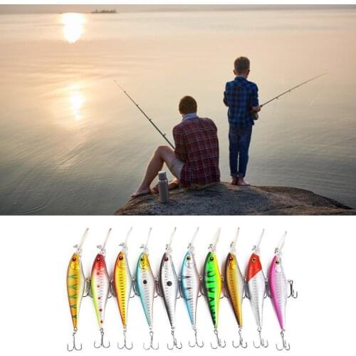 50% Hot 1 Pcs Fishing Hard Bait 11cm 9.5g Sinking Wobblers Realistic Swimbaits Lure For Bass Wobbler Bait Hook Fishing Tackle