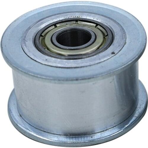 HTD5M 18T Idler Pulley, 16/21mm Belt Width, Bearing Idler Gear Pulley, Without Teeth, 5/6/7/8/10/12/15mm Bore Idler Pulley
