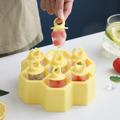 Silicone DIY Popsicle Molds Ice Cream Makers Homemade Frozen Ice-lolly Moulds Tray Summer Kitchen Tools