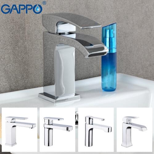 GAPPO water mixer tap Basin sink Faucet bathroom basin faucet mixer single hole brass faucet waterfall toilet basin mixer taps