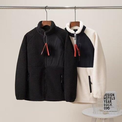 Winter Men Jacket New Trend Fleece Thick Embroidered Coat Oversize Cashmere Women Warm Sports Casual Christmas Couple Clothing