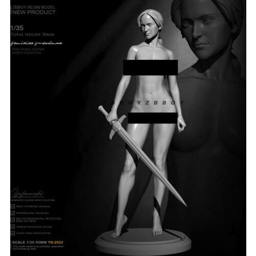 1/35 Resin model kits figure beauty colorless and self-assembled TD-2922