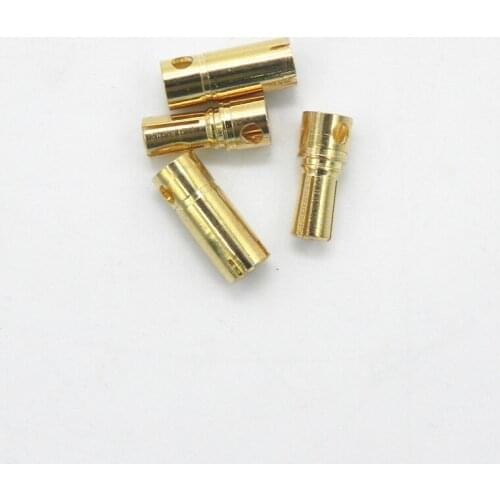 200 pairs/lot High performance 4.8MM Gold Plating Banana Bullet Plug Connector For RC Battery Motor ESC Part FS0172