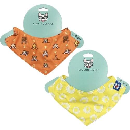 Dog Bandana Pet Cooling Triangle Scarf Middle Large Dog Bibs Scarf Cotton Pet Puppy Kerchief Dog Accessories Pet Supplies