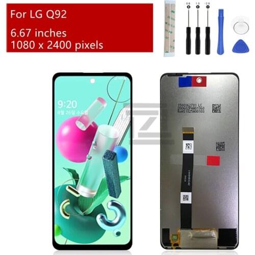 For LG Q92 5G LCD Display Touch Screen Digitizer Assembly Display Replacement Repair Parts 6.67"
