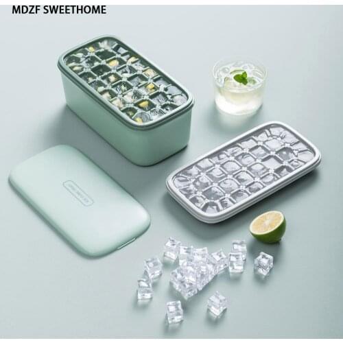 Double Ice Mold With Storage Box Ice Cream Silicone ABS Bar Party Whiskey Cold Drink DIY Moulds Baking Ice Cube Kitchen Tool