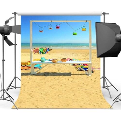 Mehofoto Summer Sandy Beach Bachdrops Photography Blue Sky Sea Background for Photo Studio CM-5868