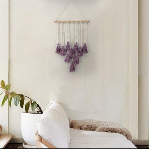 Creativity Tassels Wall Hanging Woven Handmade Home Decor Craft Cotton Rope Handcrafted Room Wall Hanging Photography Props