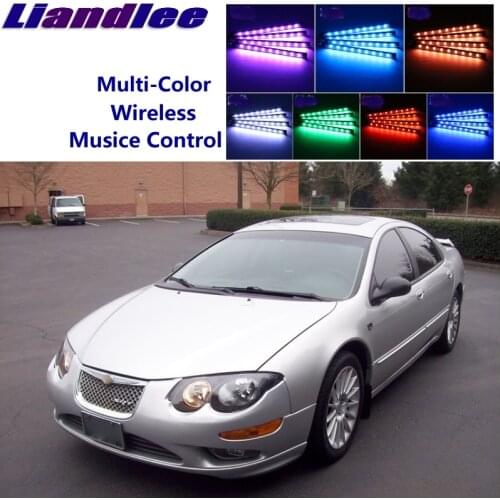 LiandLee Car Glow Interior Floor Decorative Atmosphere Seats Accent Ambient Neon light For Chrysler 300M 1998~2004